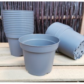 Rund 12 cm plast urtepotte