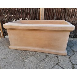 Aflang firkantet krukke Chokoterracotta (*)
