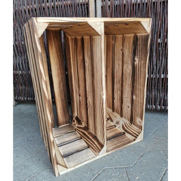 Nye blekasser m/hylde Langs, flammet