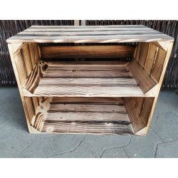 Nye blekasser m/hylde Langs, flammet