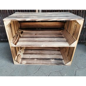 Nye blekasser m/hylde Langs, flammet