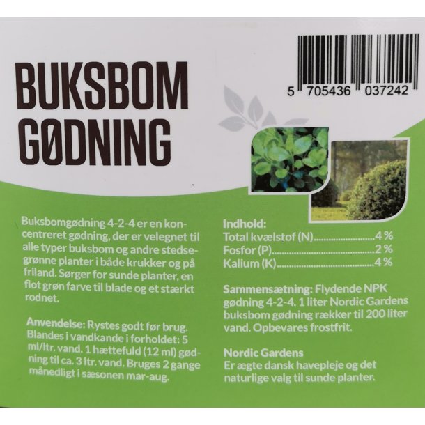 Flydende Buksbom gdning 1 L