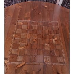 Stbord med lasergraveret bordplade 78 cm