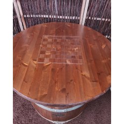 Stbord med lasergraveret bordplade 78 cm