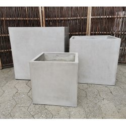Posito firkantet letbeton krukke*