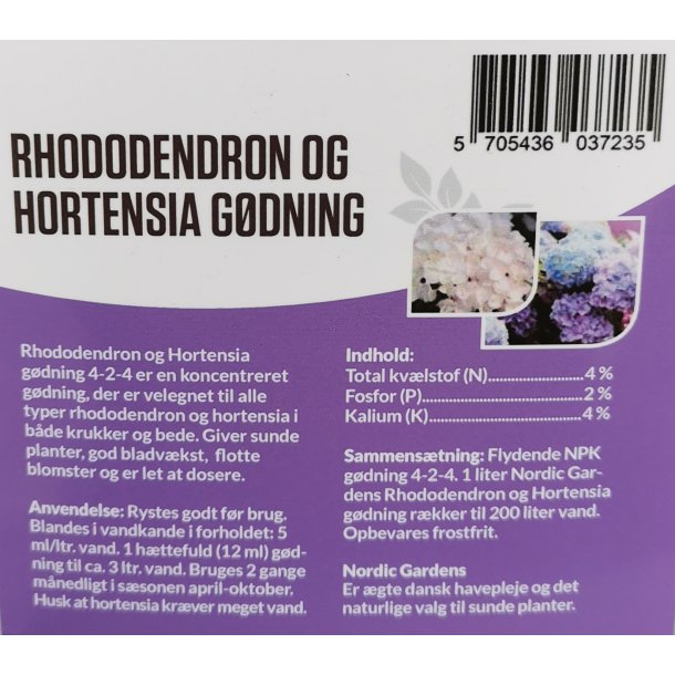 Flydende Hortensia- og rhododendron gdning 1 L