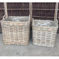 Florent, Firkantet Gr rattan kurv.