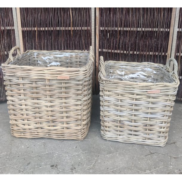 Florent, Firkantet Gr rattan kurv.