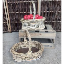 Oval kurv med trbund.