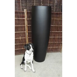 Cao krukke 150 cm, Sort  Polystone*
