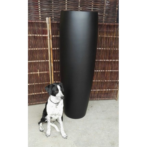 Cao krukke 150 cm, Sort  Polystone*