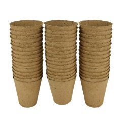 Fiberpotte, rund 8 cm