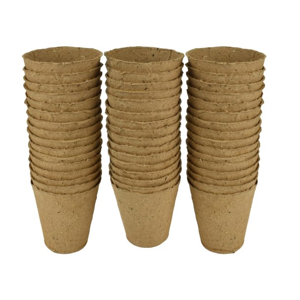 Fiberpotte, rund 8 cm