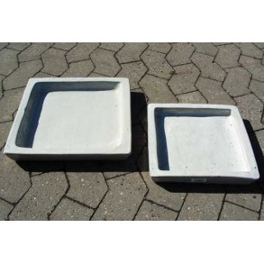 Firkantet hvidt underfad