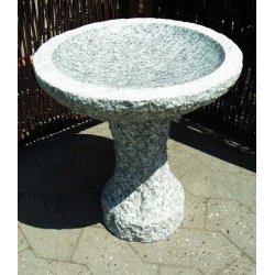 Fuglebad p sokkel, poleret indv.