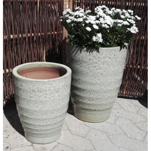 Harriet krukke, Grn-marmoreret *