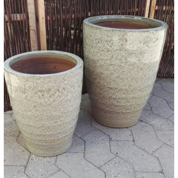 Harriet krukke, Grn-marmoreret *