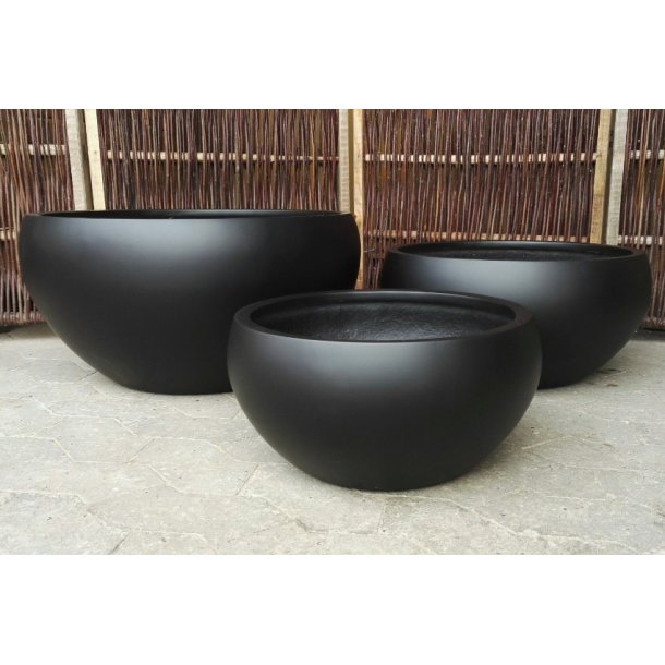 Lotus Bowle, sort polystone*