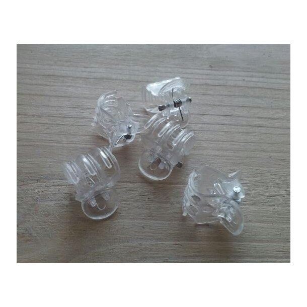 Opbindings Clips, transparent