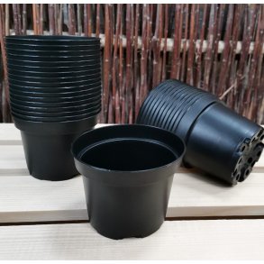 Rund 9 cm plast urtepotte