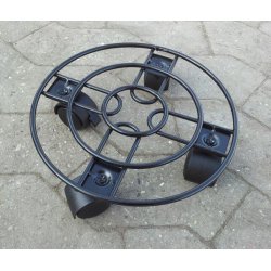 Rund Trolley, Sort 28 cm