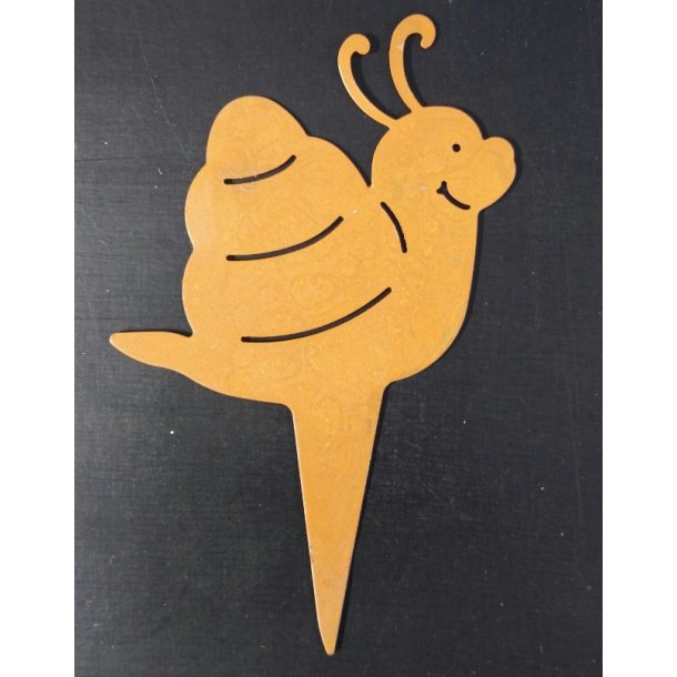 Snegl, stikker til potte.