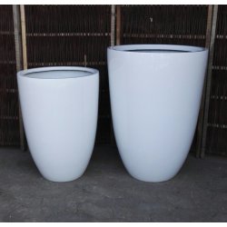 Tojas, Hvid polystone Krukke*