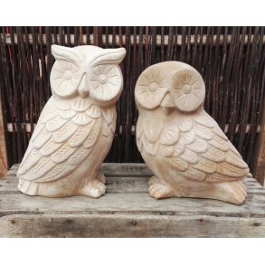 Ugler, chokoterracotta (*)