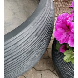 Virginia, Black Wash polystone Krukke*