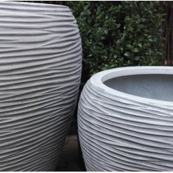 Virginia, Grey Wash polystone Krukke*