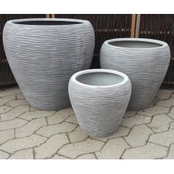Virginia, Grey Wash polystone Krukke*