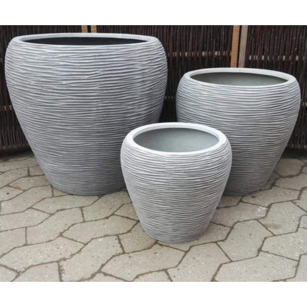 Virginia, Grey Wash polystone Krukke*